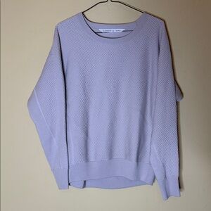 Athleta Lavender Crew Neck Sweater